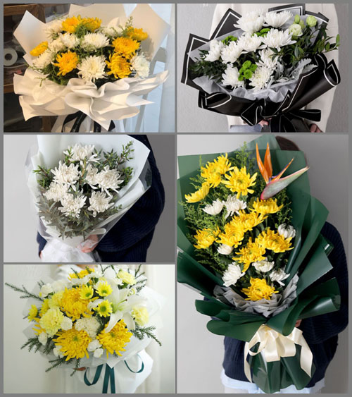 贵州遵义仁怀市学孔乡白事花束代送